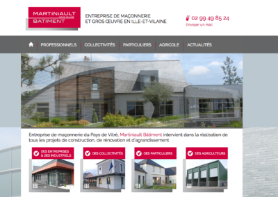 Martiniault Bâtiment : arborescence et rédaction web